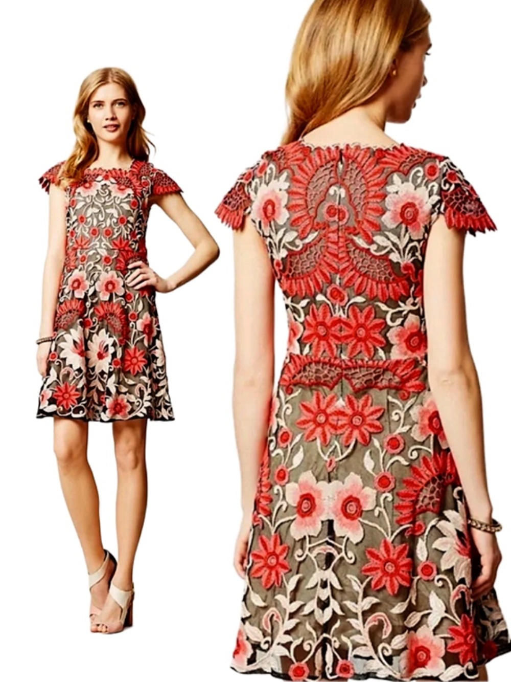Yoana Baraschi for  Anthropolgie Embroidered Dress / Size 6